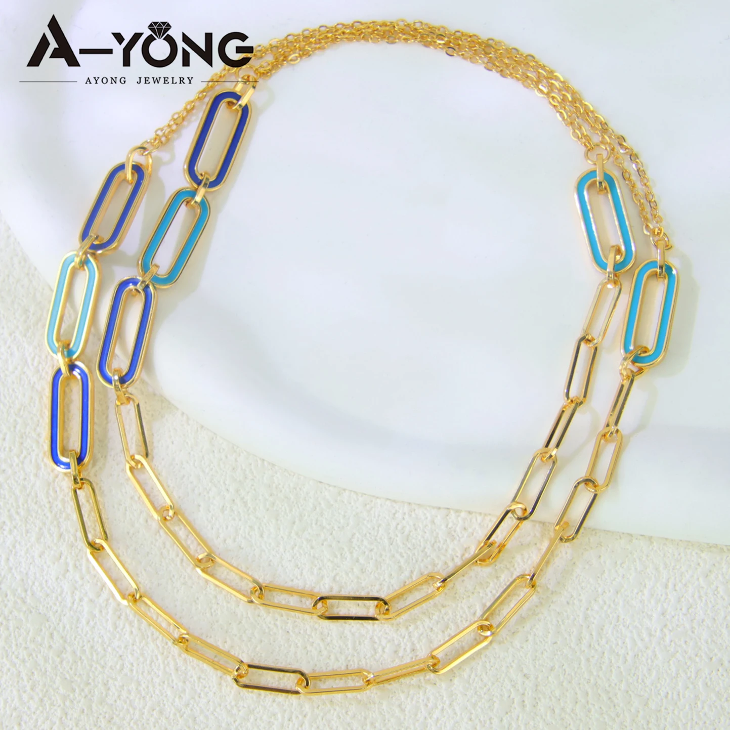 Arabische Mode Lange Halskette 21k Vergoldet Dubai Geometrischer Schmetterling Charm-Halsketten Oman Frauen Braut Hochzeit Party Schmuck – Detail 4