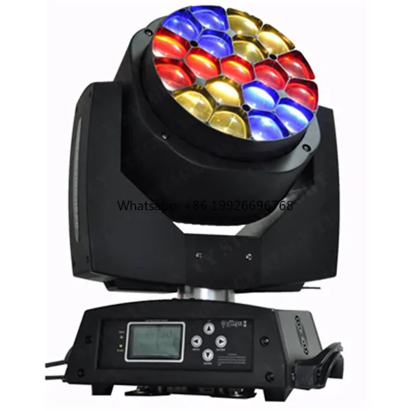 

19*15 Вт RGBW высокая мощность для свадебных мероприятий, вечеринок, дискотека, светодиодный светильник B-Eye, светодиодный зум-лучевой луч, движущаяся голова