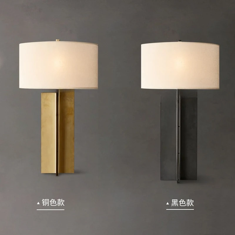 Lampada da comodino americana semplice per camera da letto