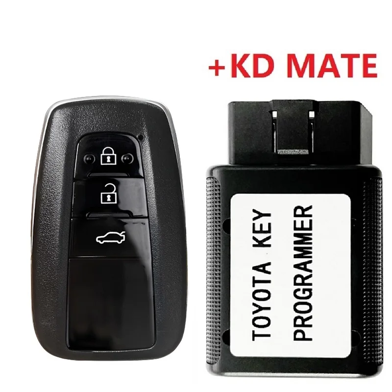 

CN007120 KD MATE OBD + New Key For Toyota Camry 2018 433MHZ 14FCC 14FDM-01 Part Number 89904-33870 No Logo