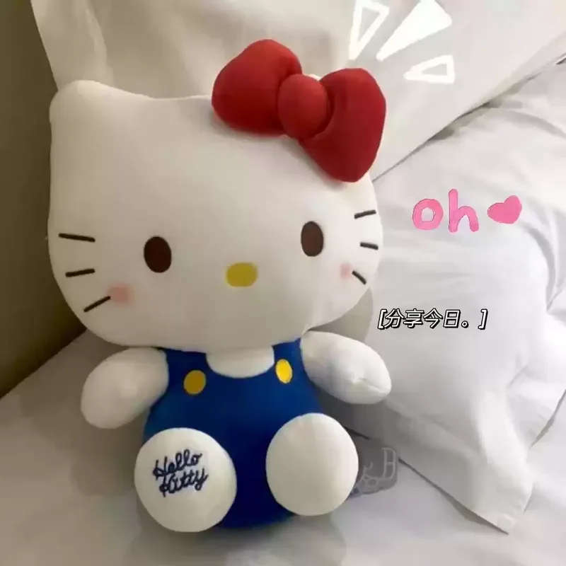 Miniso sanrio olá kitty anime brinquedos kawaii almofada sofá travesseiro decoração de casa plushie animais boneca plushie presentes de natal das crianças