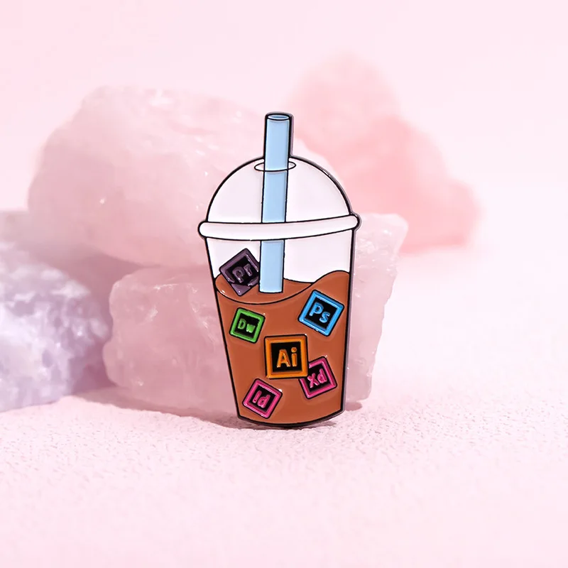 دبابيس المينا بتصميم رسومي مخصص ، دبابيس ، شارات طية صدر السترة ، مجوهرات مضحكة ، هدية للأصدقاء ، ثق بي أنا UX UI #2