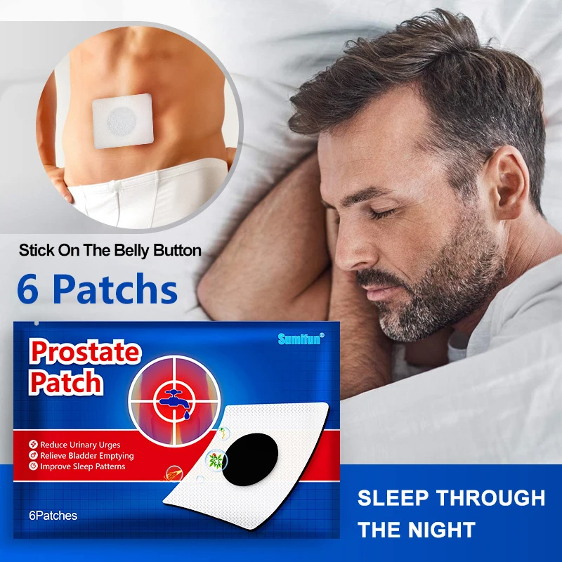 6pcs Prostate Patches Relieves Prostate Discomfort Prostatic Navel Plaster Male Kidney Private Hygiene Products