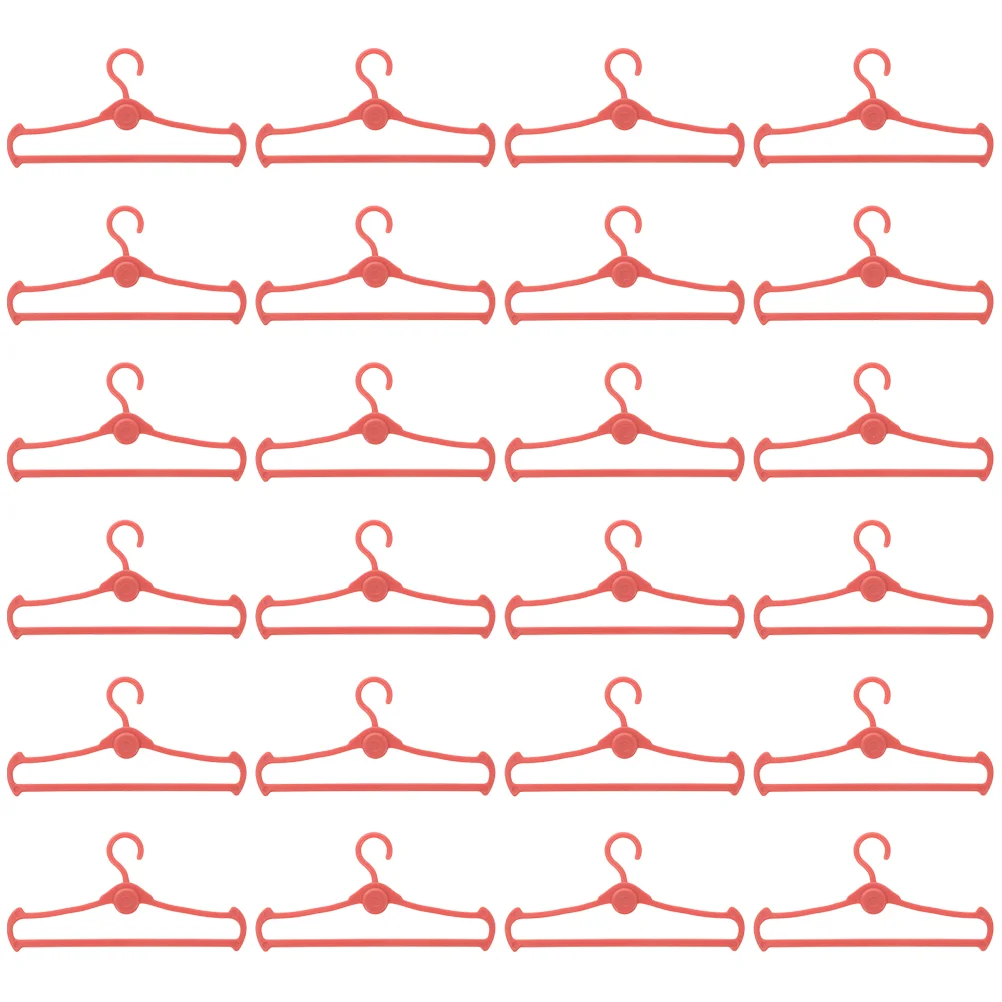 60 Pcs Hanger Small Hangers Ornaments Coat For Dolls Clothes Plastic Mini House