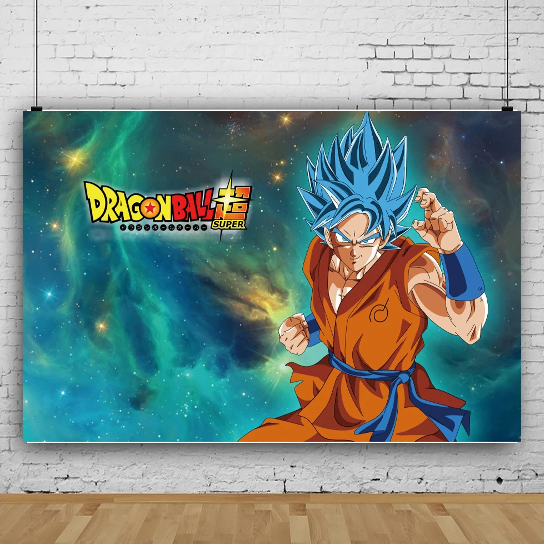 Bandai Dragon Ball Son Goku Birthday Party Boy Supplies Photo Backdrop Baby Shower Props Banner Decor Background For Photography