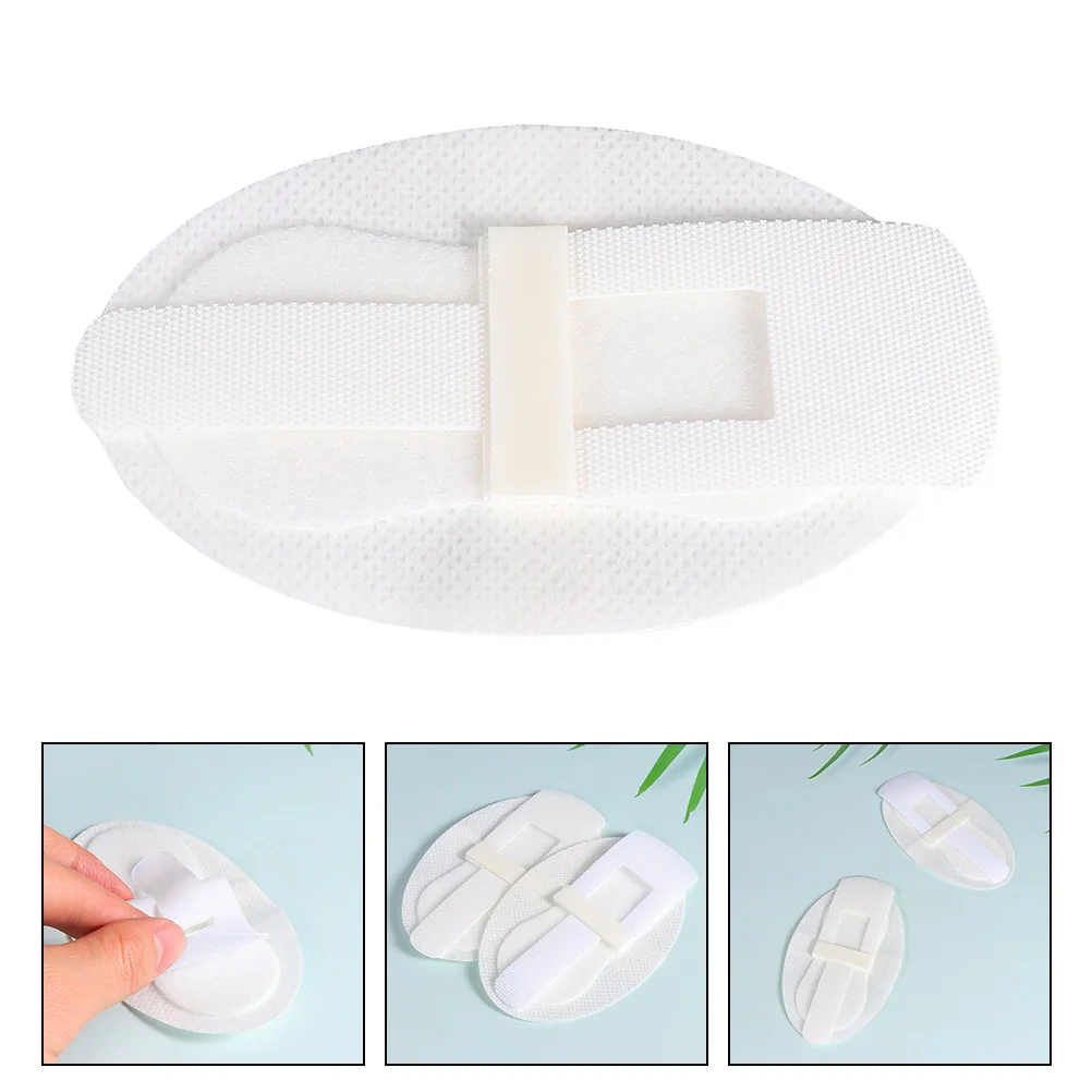 12 Pcs Catheter Fixation Tape Stabilization Device Breathable White Non-woven Fabric Tube Sticker
