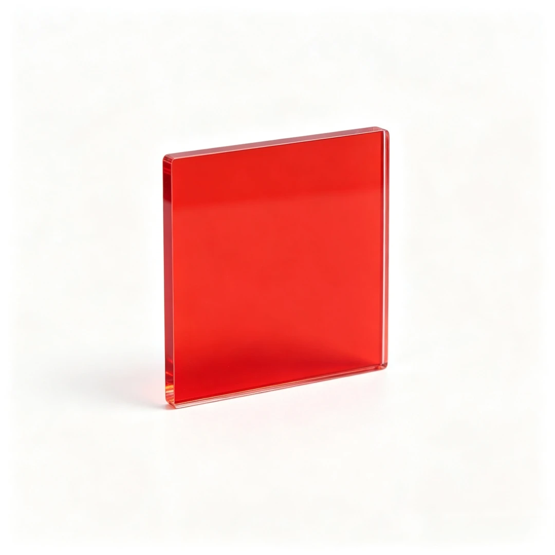50x50mm Absorption Cut-off Orange Red Filter Infrared IR Transmit Optical Glass Lens for Surveillance Cameras OG590