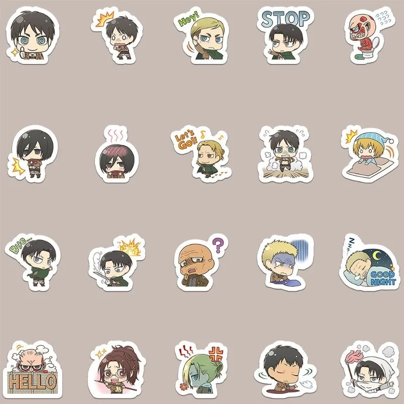 진격의 거인 아르민 아를트 에렌 예거 애니메이션 만화 장식 스티커, 맞춤형 DIY 그래피티 방수 스티커