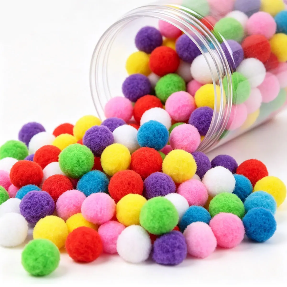 150Pcs Chew Durable & Interactive 3cm Random Colorful Plush Cat Teaser Toy Balls – Bulk Pet Training Supplies  ZSY