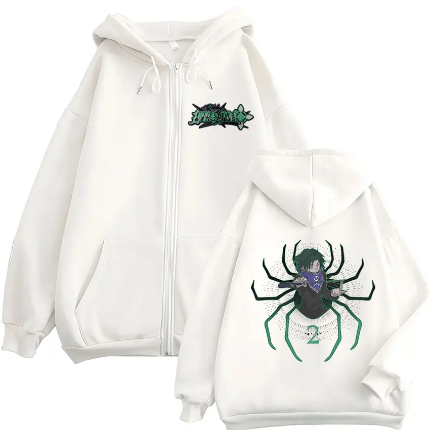 أنيمي هنتر X هنتر سستة هوديس العنكبوت فانتوم فرقة Feitan بوتو مانغا الرجال النساء طويلة الأكمام زمم بلوزات جاكيتات