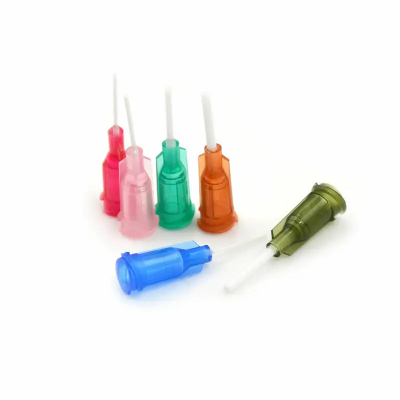 Syringe Dispensing Needle with Luer Lock PP Heat-Resistant Plastic Blunt Tip TT assorted Plastic Conical  Screw Interface Needle