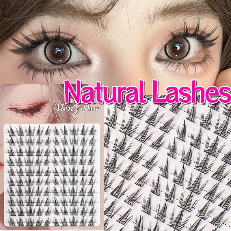 Manga Clusters Eyeslashes Extension Reusable Individual Eye Lashes Professional Soft Thick Clusters Segmented Eyelashes Makeup