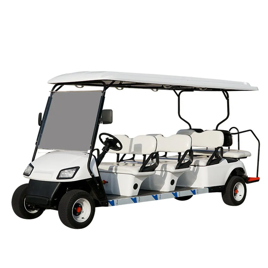 High Speed 6/2+4 Seater Electric Street Legal Golf Cart 60V Lithium Battery All-Terrain Off-Road Golf Cart Golf Cart Model A