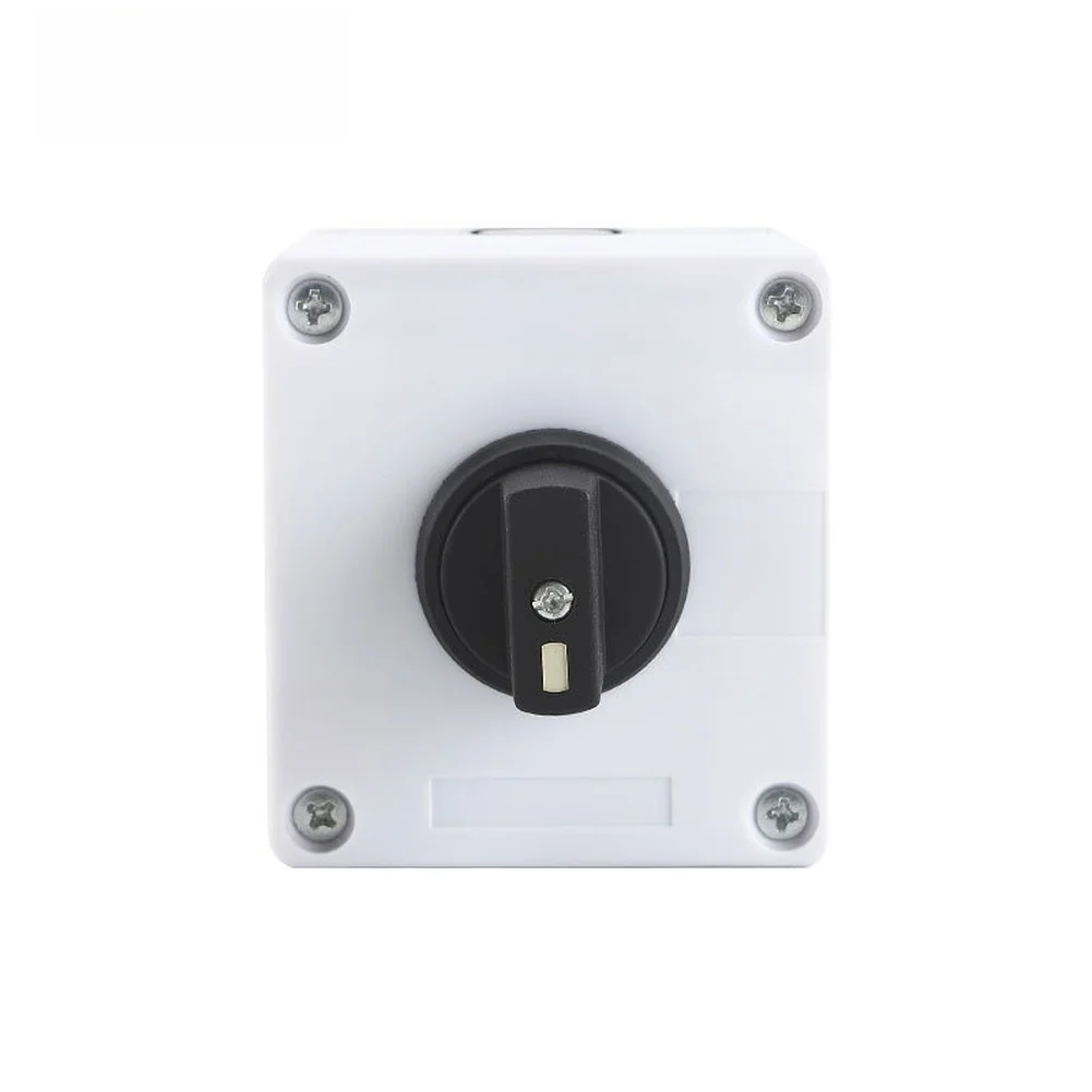 Waterproof Industrial Rotary Switch 3 Position 20A 1 Section with Sealed Enclosure and Low Heat Generation Silver Alloy Contacts