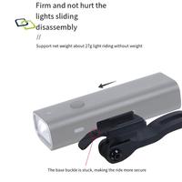 A17F-1 PCS Bike Headlight Bracket Folding Bicycle Light Extension Mount Bracket Light Holder Stand Black For ROCKBROS RHL400/600