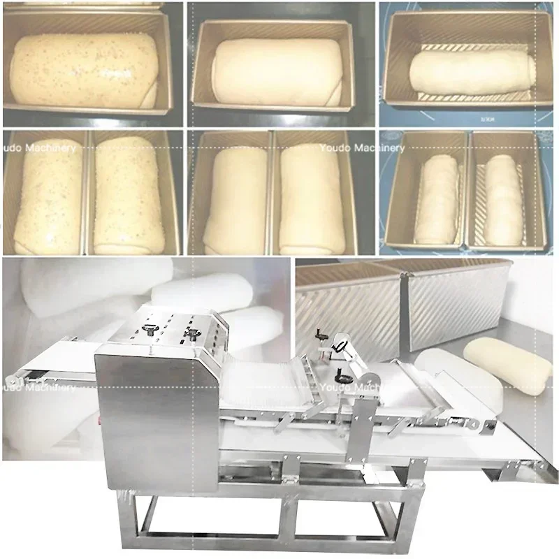 Bakery Shop Set Loaf Toast Bread Dough Machines For Bakery Bread Moulder Round Square Burger Bread Shaping Machine Molder