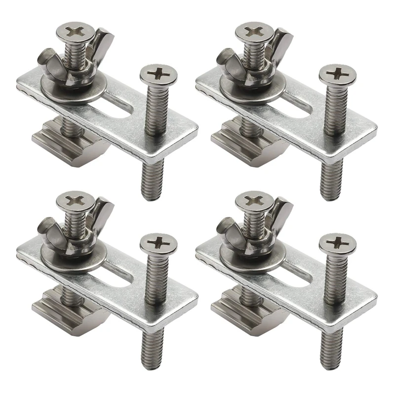 

4Pcs T-Track Mini Hold Down Clamp Kit With Iron Machine Engraving Machine Plate Clamp Fixture For Cnc Engraving Machine