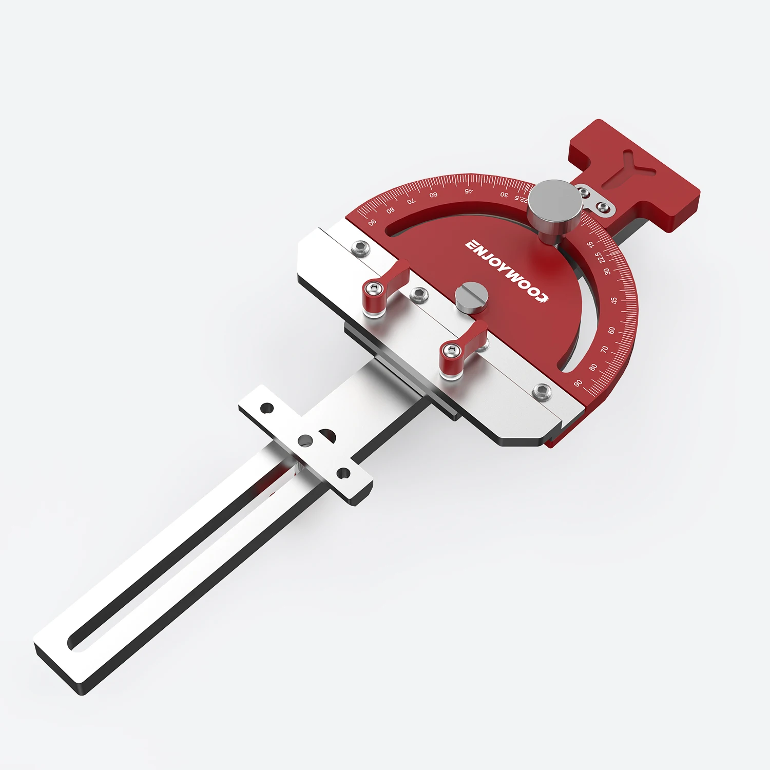 

ENJOYWOOD Adjustable Multi-angle Track Saw Guide Square Right Angle Guide Angle Stop for Makita Festool DeWalt Guide Rail