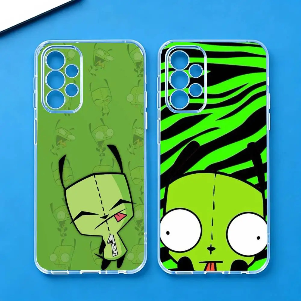 I-Invader Zim Gir  Phone Case Transparent Silicone Soft For Samsung S25,S24,S21,S22,S23,S30,Ultra,S20,Plus,Fe