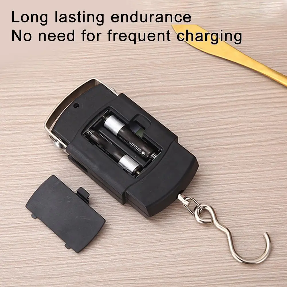 50kg Handheld Electronic Scale Portable High Precision Home Mini Spring Express Pocket Electronic Scale Outdoor Fishing Gear