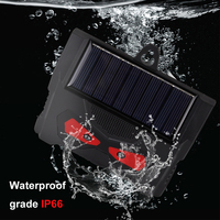 Solar Powered Ultrasonic Animal Repeller Deer Deterrent Devices with LED Flashing Light Deer Skunk Raccoon Repellent Waterproof