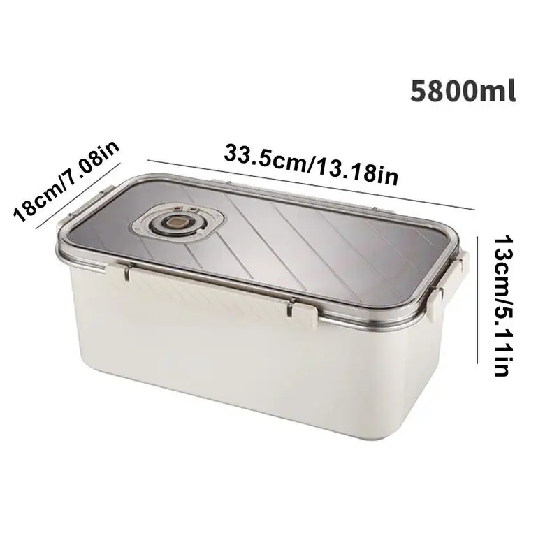 Stainless Steel Dumpling Box Refrigerator Food Container Freezer Organizer Stainless Steel Fruit Bin With Lid Kitchen Accessory