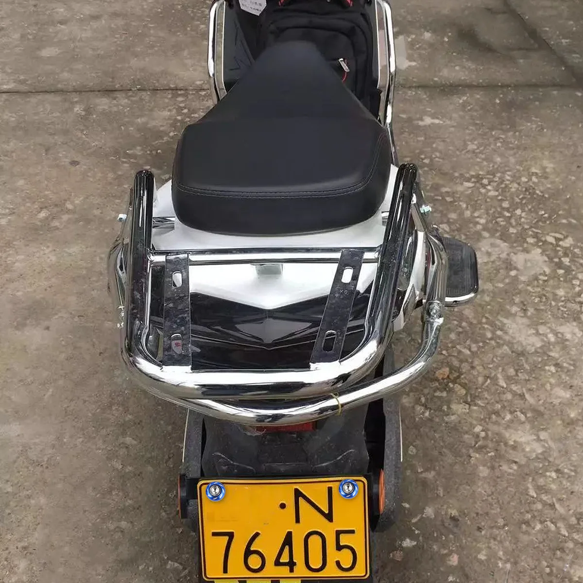 

20Pcs 6Mm Motorcycle Screws Decorative Aluminum Alloy License Plate Fixings for Motorbike Electrocar Customization Parts