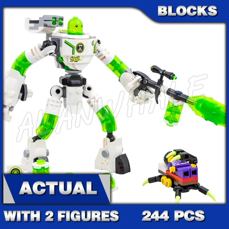 244pcs Dream Mateo and Z-Blob the Robot Nightmare Monster Mech 81454 Building Blocks toy Compatible With Model