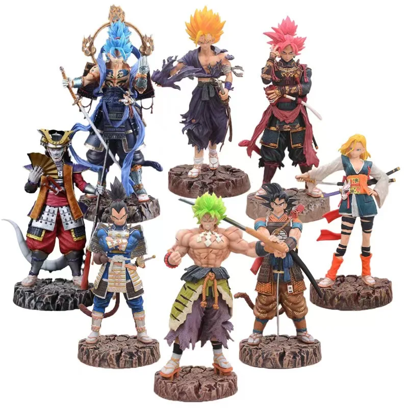 

GK Dragon Ball Anime Character Samurai Broly/Goku/Vegeta/Gohan Doll Action Figure Model Toy Children's Christmas Gift