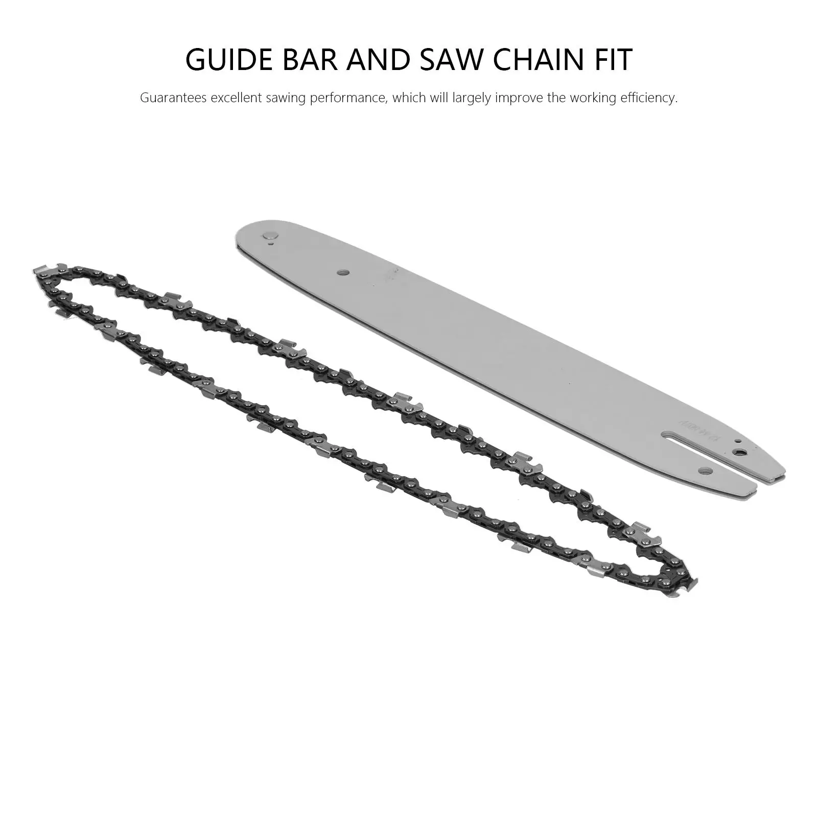 12in Screw Extractor Drill Guide Bar & Saw Chain Replacement for ms180 MS210 MS250 - Combo Accessory