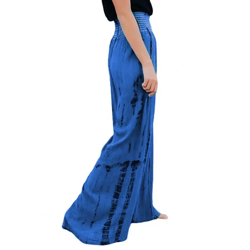 Wide Leg Pants Women Wide Leg Pants Tie Dye Print Wide Leg Pants for Women High Waist Trousers with Pockets Business Work