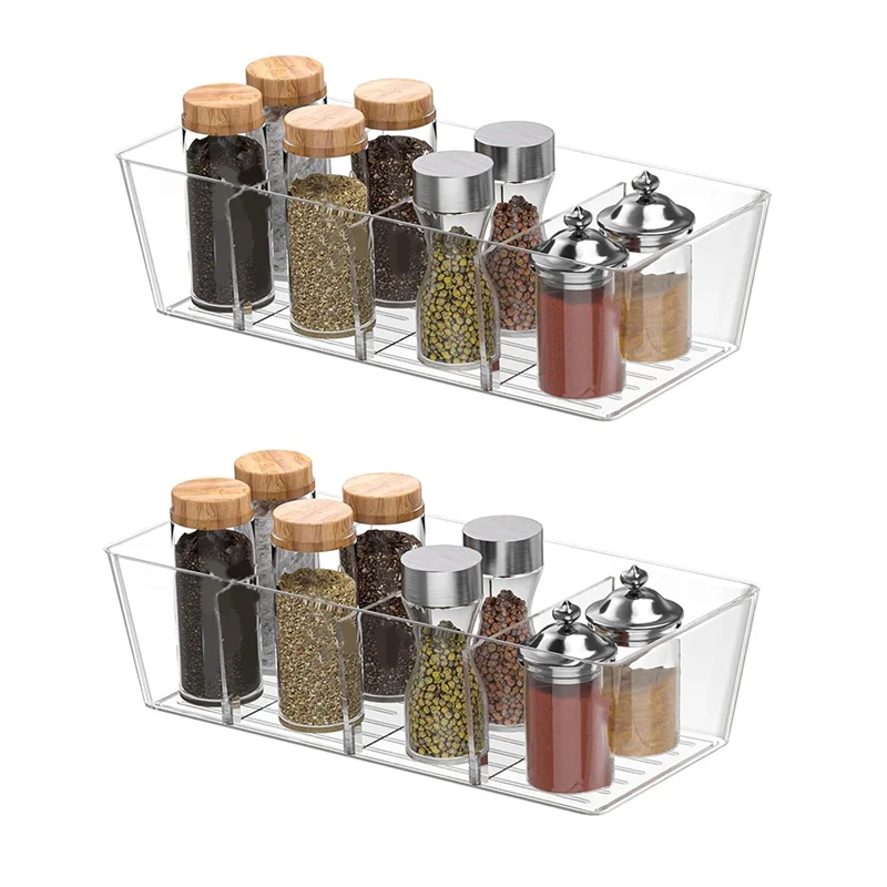 

A95I-Пантрины и контейнеры для хранения с 3 съемными пластиковыми прозрачными разделителями, органайзер для холодильника без BPA