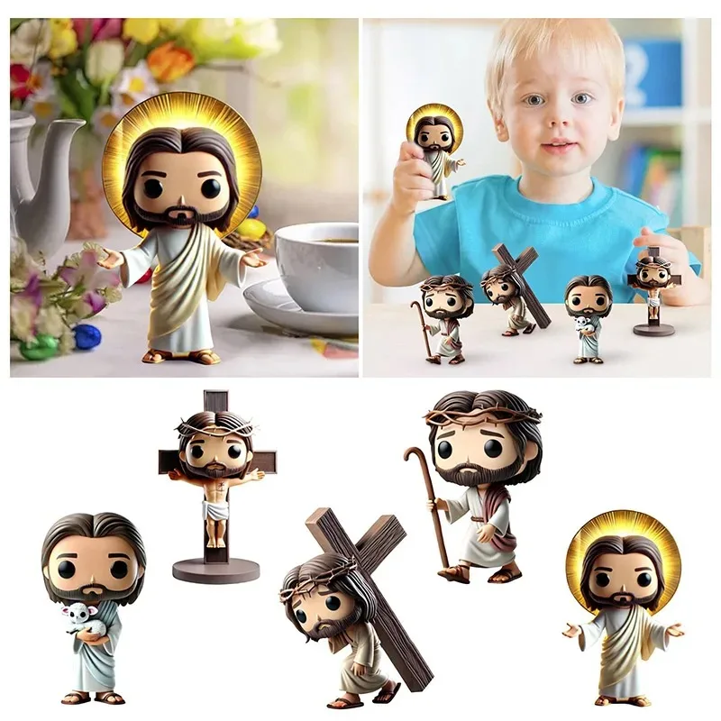 Adorno de Pascua, muñeca bonita, estatua de Jesús, muñeca creativa, regalo, artesanía decorativa hecha a mano, decoración para el hogar, dormitorio, sala de estar, regalo