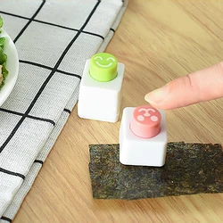 Cartoon Mini Bear Rice Ball Mold Creative Shape Of Sushi Seaweed Kitchen Sushi Bento Tools DIY Sushi Embossing Device Mold