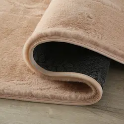 Thickened Imitation Rabbit Hair Carpet Living Room Coffee Table Solid color Blanket Cat Feel Bedroom Bed Side Velvet Mat Rug