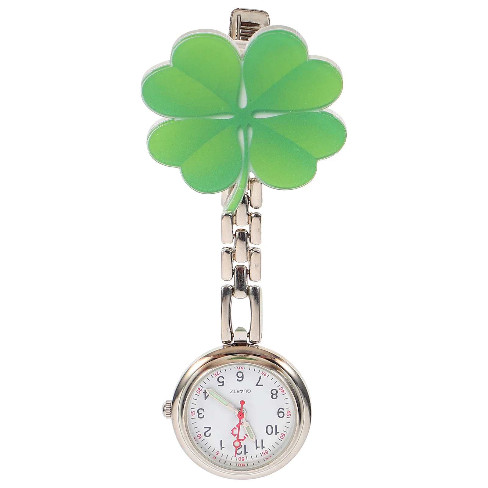 

1Pcs Nurse Pocket Watch Durable Alloy Modern Design Clip on Chest Timekeeping Gift Elderly Students