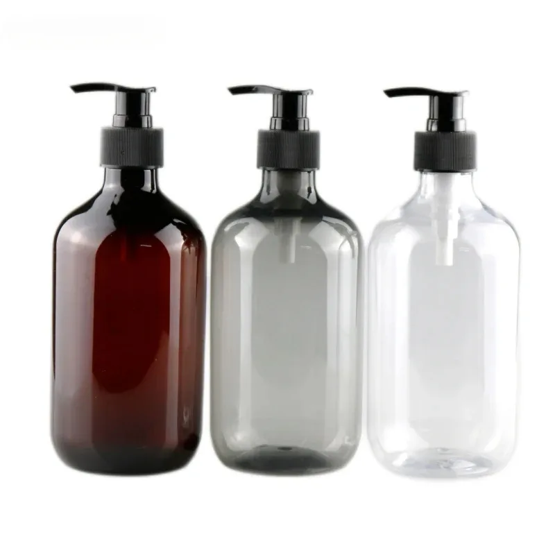 500ml Lotion Bottles with Pump Shampoo Dispensers Bathroom Portable Soap Dispensers Plastic Bottle Storage Organize Care