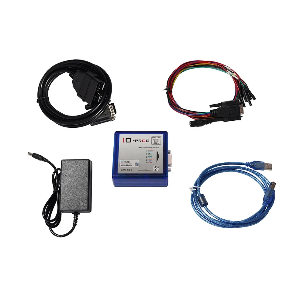 IO-PROG Programmer BD9 Connector Pinout I/O Terminal Automotive Diagnostic Tool For G-M Only HW 0.91 FLASH and EEPROM Memory