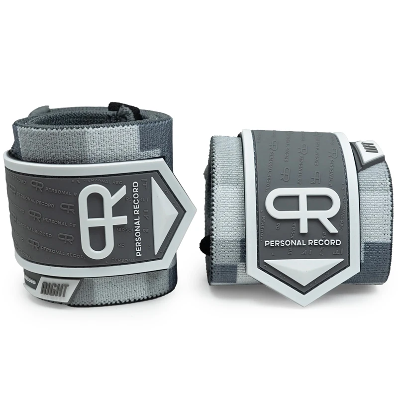 PR Heavy Duty Premium Polsbandages Persoonlijke Record Camouflage Mozaïek Polsbanden Gewichtheffen Deadlift Gym Fitness Polsband