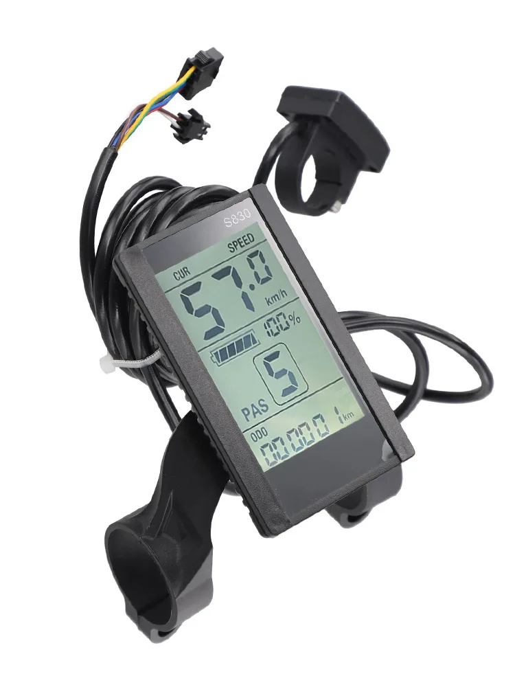 

LCD S830 LCD Display Electric Scooter LCD Meter/SM Connector 5Pin24V36V48V Suitable for Various Electric Scooter Models