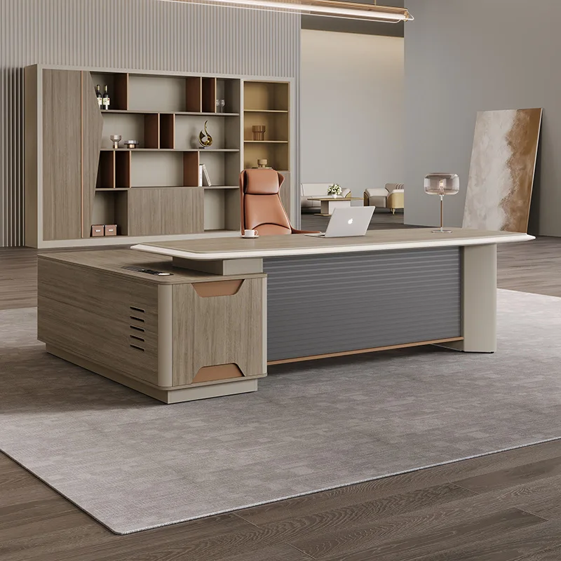مكتب الرئيس على الطراز الشمالي وكرسي مزيج بسيط وحديث لمدير مكتب الرئيس طاولة المشرف فئة كبيرة