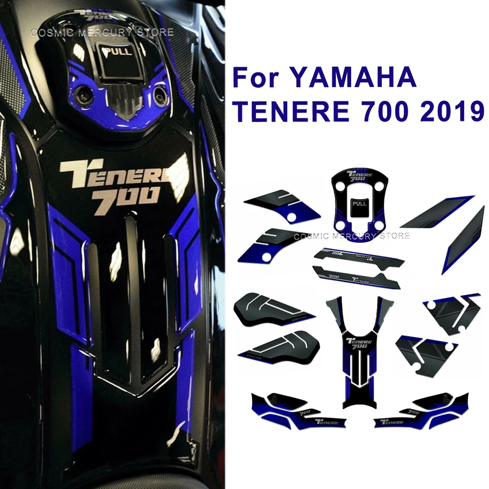 

Motorcycle Accessories Tank Pad Sticker 3D Epoxy Resin Protective Sticker For YAMAHA TENERE 700 2019