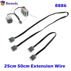 MOC 25cm 50cm Extension Wire fit Legoeds for Power Function Servo Motor IR Remote Control Receiver for 8871 8886 8293 Bricks Toy