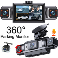 DashCam Car Dvr Video Recorder 4 Channels 360° WIFI Front inside Rotatable Rear View Camera 24h Parking Monitor Car Assecorie