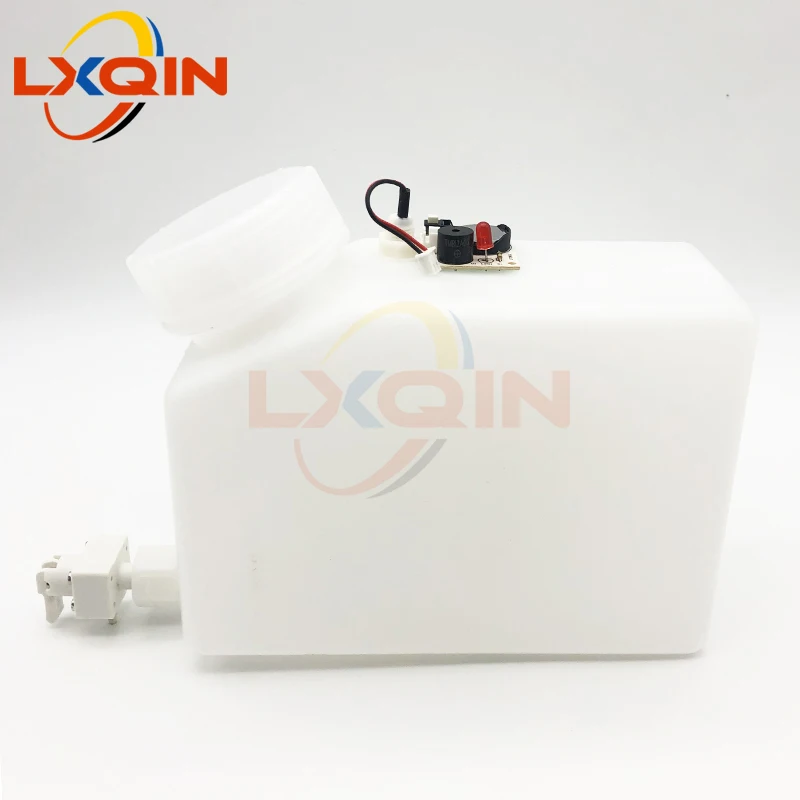 LXQIN 1.5L switch single outlet ink cartridge with level sensor alarm board for Mimaki Roland Eco solvent printer