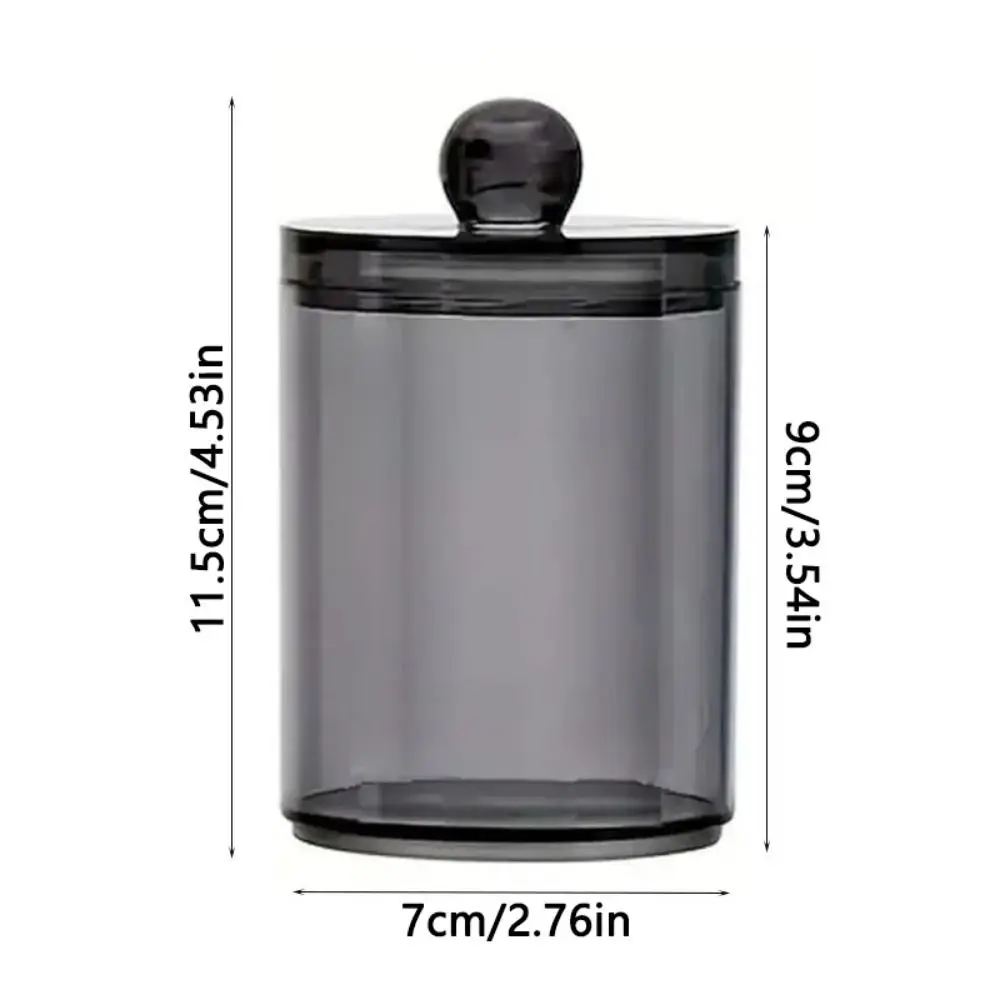 3 قطعة مع أغطية مسحات القطن حامل واسعة الفم واضح Qtip موزع توفير المساحة مقاوم للرطوبة ماكياج الإسفنج الحاويات ماكياج