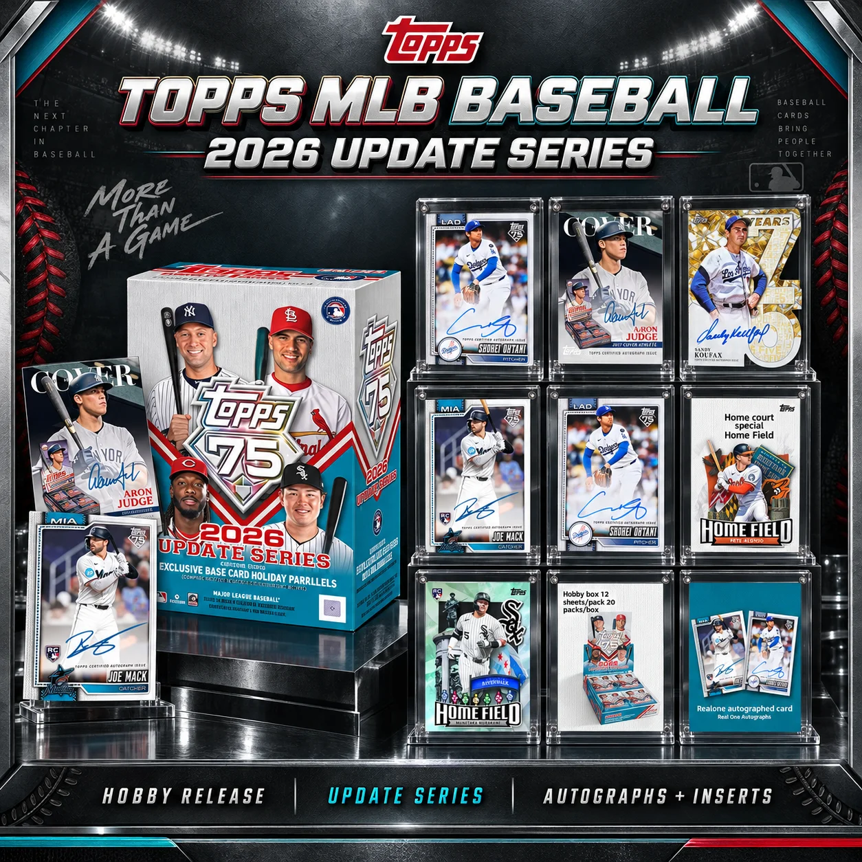 Genuine 2026 Topps MLB Update Series Value Box Collectible Baseball Trading Cards Sealed Blind Box Sports Player Cards Fans Gift