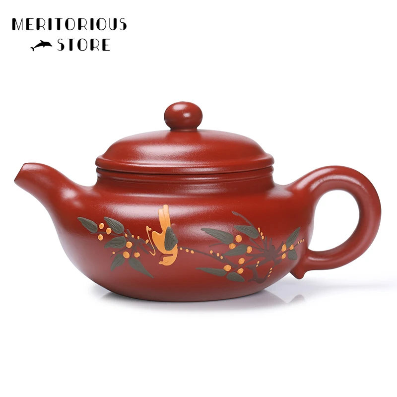 

Yixing Zisha Teapot Purple Clay Raw ore Tea Pot 250ml Handmade KungFu Tea Set Teapots Chinese Ceramic Kettle Gift Safe Packaging