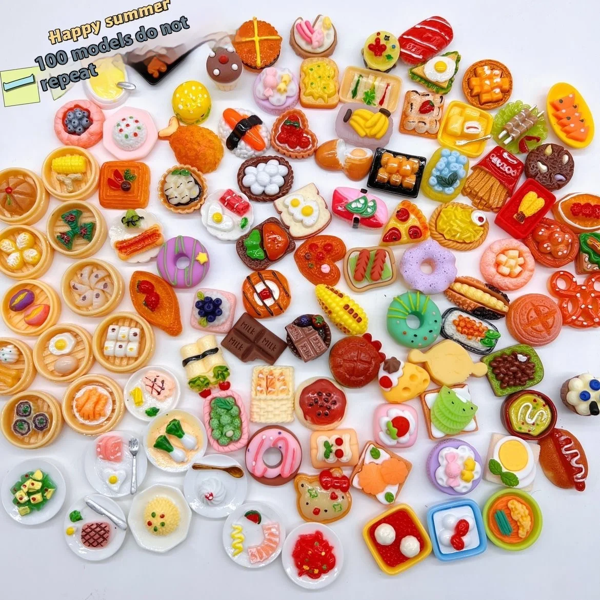 미니 레진 캔디 블라인드 박스 40개, 음식 액세서리, 홈 크래프트 장식, 케이크 블라인드... - 2