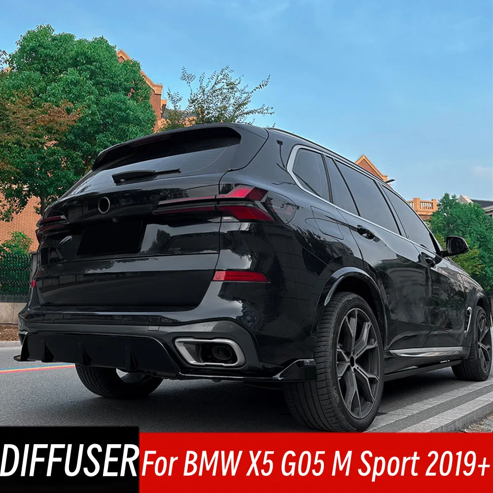 

For 2019+ BMW X5 G05 M Sport MP Style Rear Bumper Splitter Spoiler Diffuser Lip Corner Modification Car Exterior Accessories